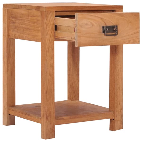 Sängbord 35x35x50 cm massiv teak
