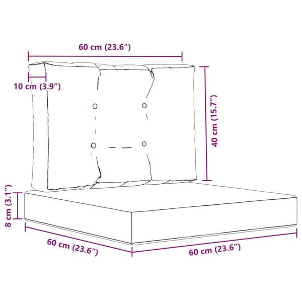 Utomhus Soffa Kudde 2 pcs Bladmönster Polyester