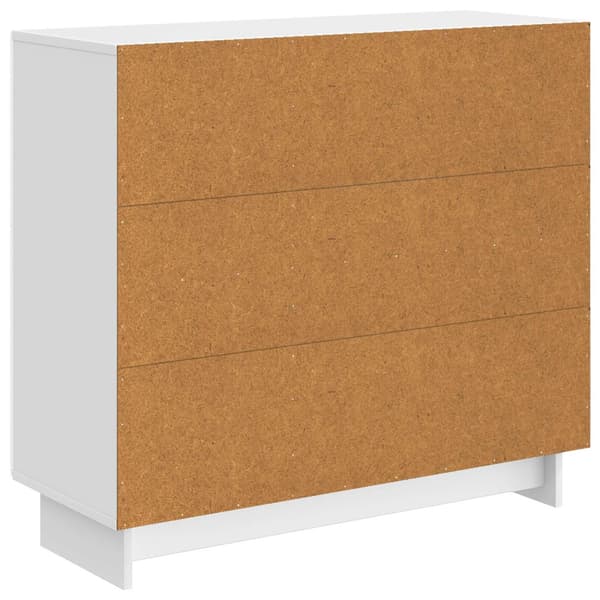 Sideboard Vit högglans 89 x 34,5 x 80 cm Konstruerat trä
