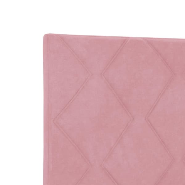 Kontinentalsäng med madrass Rosa 100 x 200 cm Sammet