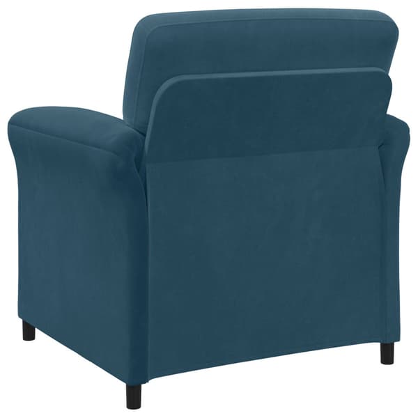 En-sitssoffa Blå 88 x 83 x 95 cm Sammet