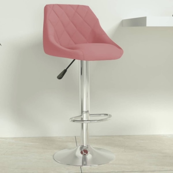 Barstol rosa sammet