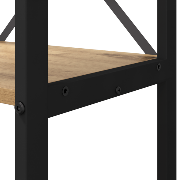 Hyllsystem 80 x 30 x 189,5 cm Konstruerat trä Artisan Ek