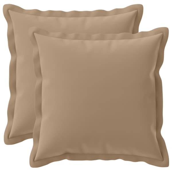 Kudde med kudde HOUTEN 2 st Taupe Polyester