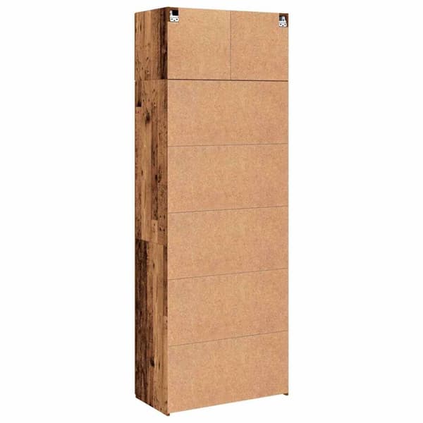 Förvaringsskåp 3 pcs Gammalt trä