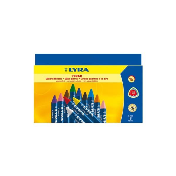 Bivaxkrita LYRAX 12 färger