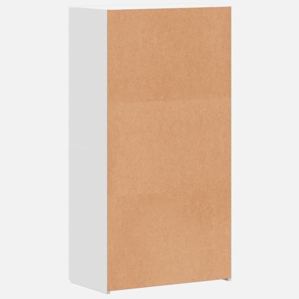 Dokumentskåp vit 60x32x115 cm konstruerat trä