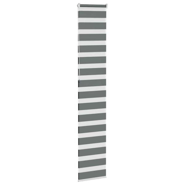 Rullgardin zebra mörkgrå 50x230 cm tyg bredd 45,9 cm polyester