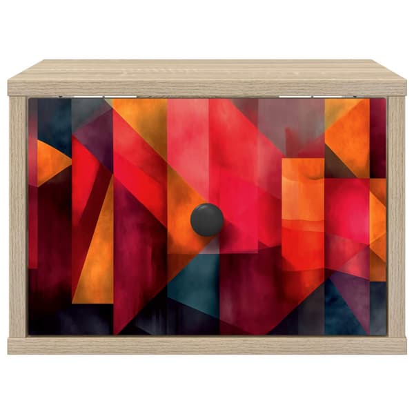 Väggmonterad sänggavel HEESCH Sonoma-ek 36 x 33 x 25 cm