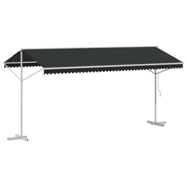 Fristående markis Antracit 5 x 3 m Polyester