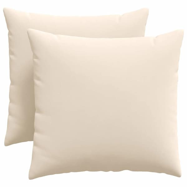Sofakuddar 2 pcs Beige 50 x 50 cm tyg