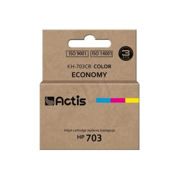 Actis standard KH-703CR - färg (cyan, magenta, gul) - kompatibel - återanvänd - bläckpatron (alternativ för: HP 703, HP CD888AE)