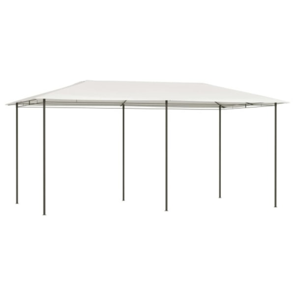 Paviljong 3x6x2,6 m gräddvit 160 g/m²