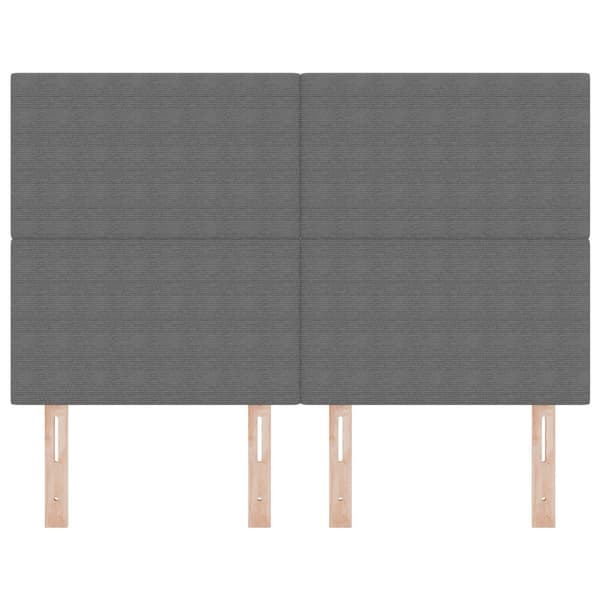 Huvudgavel Ljusgrå 144 cm Kordread tyg