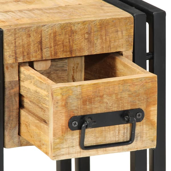 Nattduksbord 2 pcs Brun 30 x 30 x 40 cm Massivt mangoträ