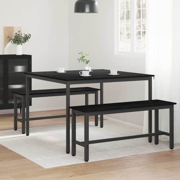 Matbord 110 x 110 x 75 cm METALL