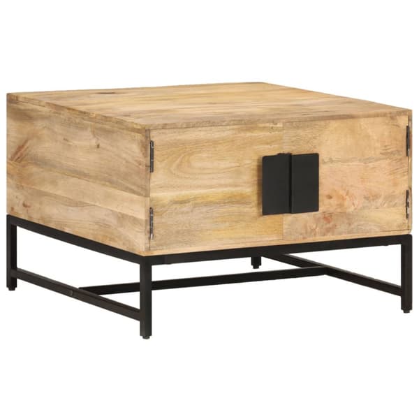 Soffbord 67x67x45 cm massivt mangoträ