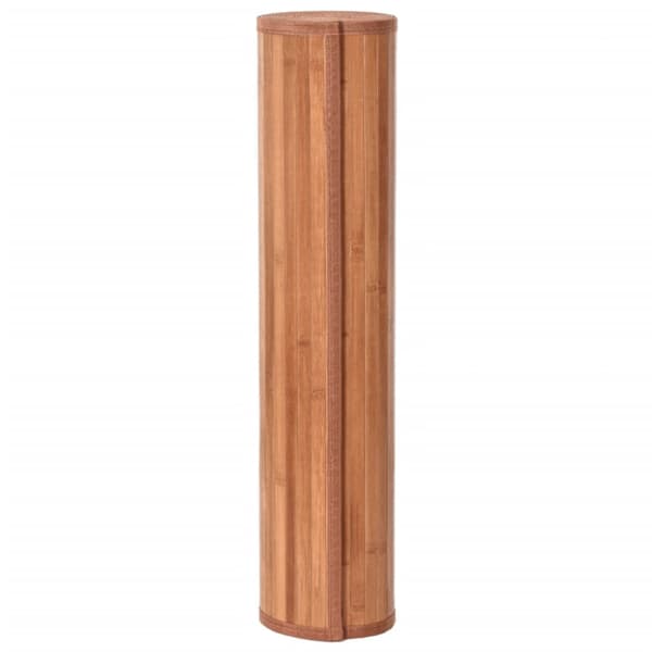 Matta rektangulär brun 60x100 cm bambu