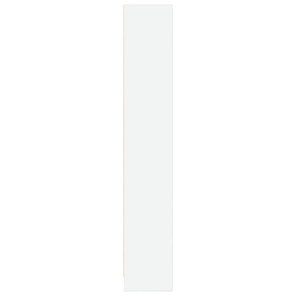 Bokhylla vit 80x24x143 cm konstruerat trä