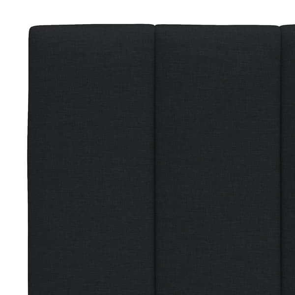 Headboard Cushion "Hanko" Black 90 cm Fabric