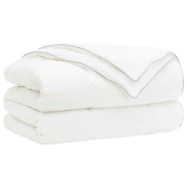Duntäcke TRIER 155x220cm 4 årstider 140+220GSM Vit 2-i-1 Design