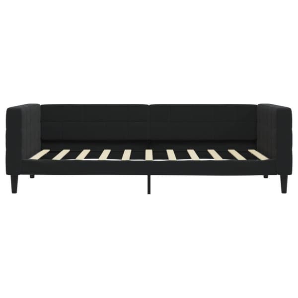 Dagbädd utdragbar svart 90x190 cm sammet