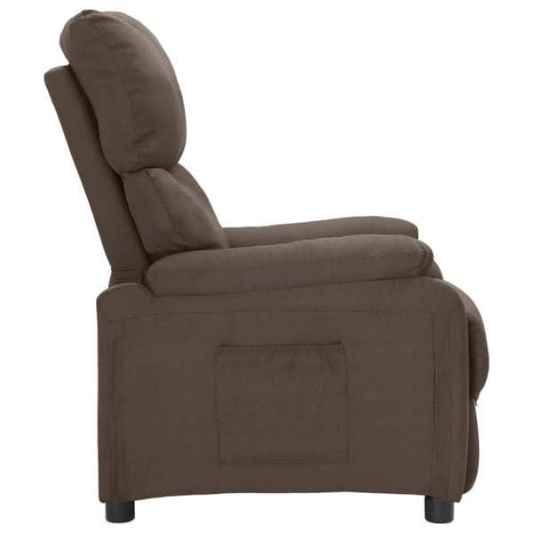 Reclinerfåtölj taupe tyg