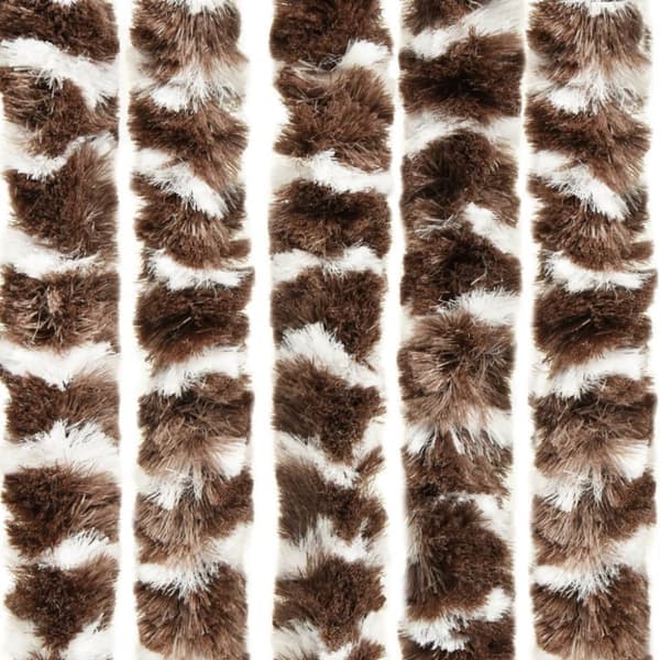 Insektsdraperi brun och vit 90x220 cm chenille