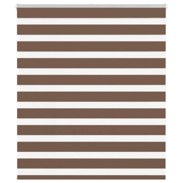 Rullgardin zebra brun 125x150 cm tyg bredd 120,9 cm polyester