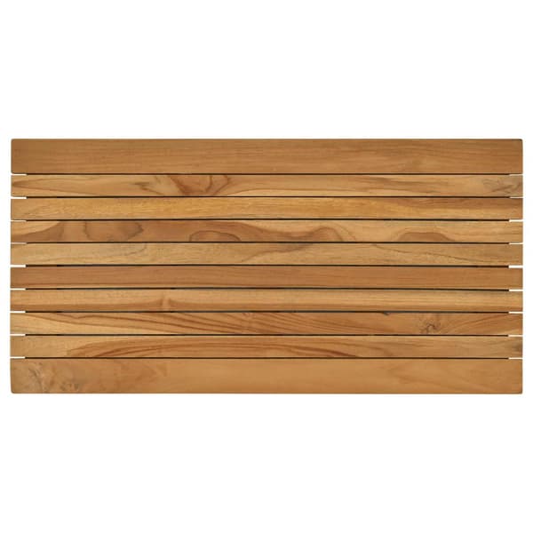 Bordsskiva 80 x 40 x 3,5 cm Rektangulär Massivt teakträ