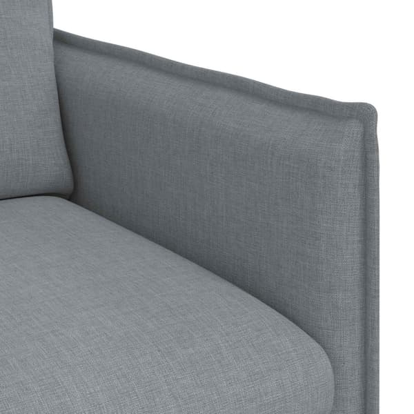 Soffa Ljusgrå 75 x 82 x 85 cm tyg