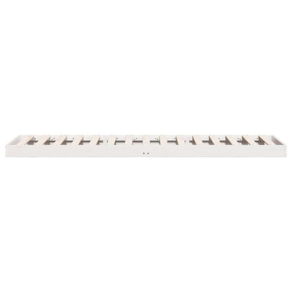 Sängram Vit 80 x 220 cm Massiv furu