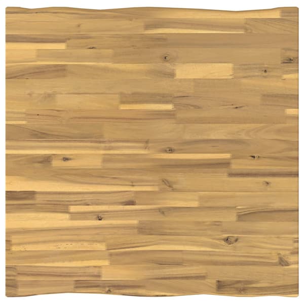 60 x 55 x 75 cm Massivt Akaciaträ Vit Rektangulär