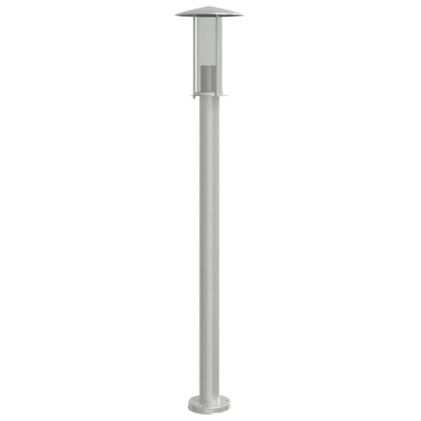 Utomhusgolvlampa silver 100 cm rostfritt stål