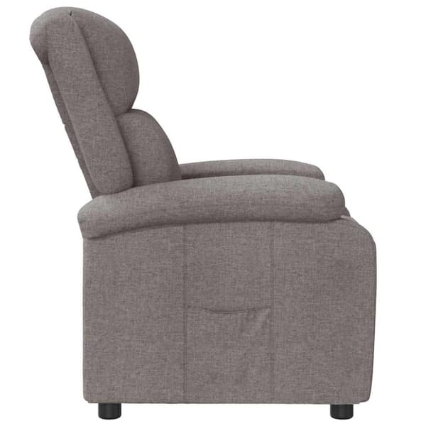 Reclinerfåtölj taupe tyg