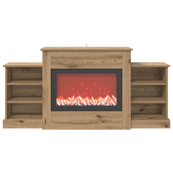 Elektrisk eldstad Artisan-ek 140 x 30 x 67 cm Konstruerat trä