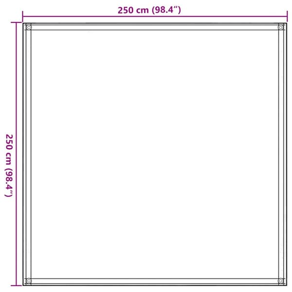 Tältmatta 250x250 cm mörkgrön