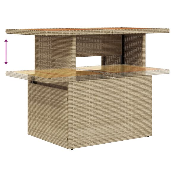 Trädgårdsoffset 8 st Beige konstrotting