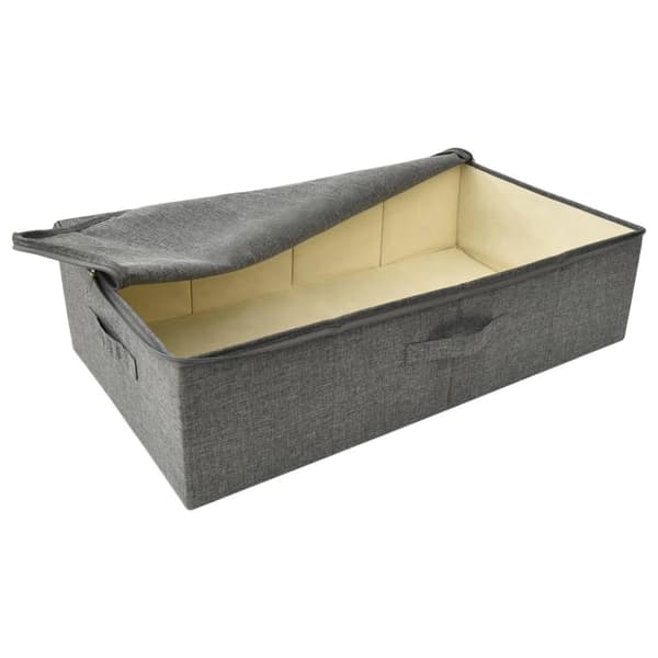 Förvaringslåda tyg 70x40x18 cm antracit