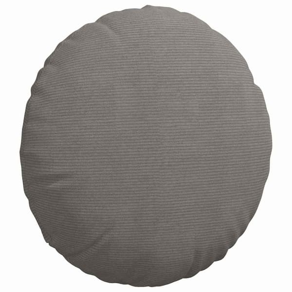 Sittkuddar 2 pcs Ljusgrå Ø60 x 21 cm Kordread tyg
