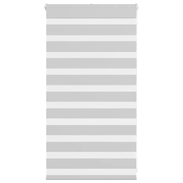 Rullgardin zebra ljusgrå 75x100 cm tyg bredd 70,9 cm polyester