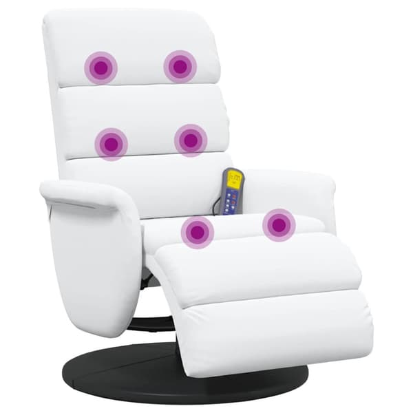 Reclinerfåtölj Vit PU