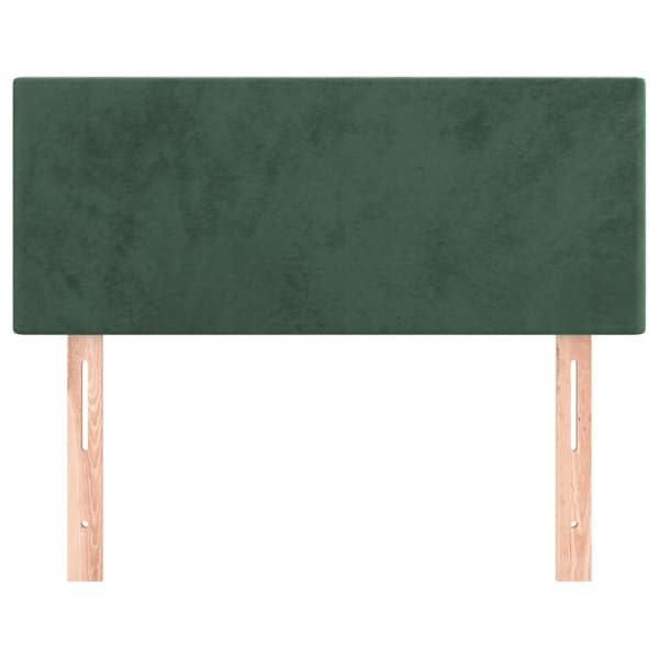 Sänggavel mörkgrön 80x5x78/88 cm sammet