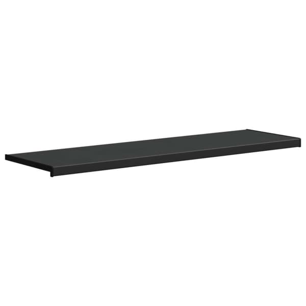 Fönsterbräda Svart med träådring 120 x 40 x 4,5 cm PVC
