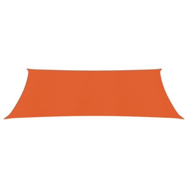 Solsegel 160 g/m² rektangulär orange 3x6 m HDPE