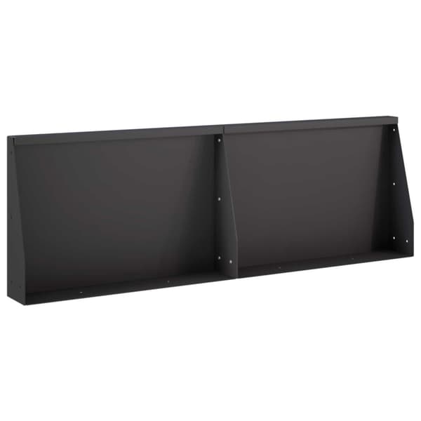 Stödvägg 2 st 60 x 12 x 40 cm Stål Svart