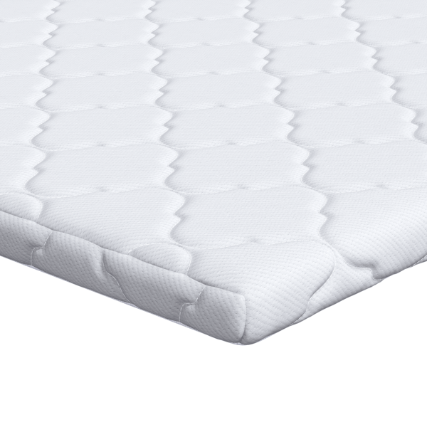 Kokostopper Vit 80 x 200 cm Jacquardtyg