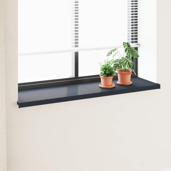 Fönsterbräda Anthracit med träådring 140 x 40 x 4,5 cm PVC