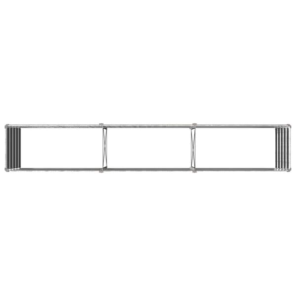 Höjd Trädgårdsbädd Silver 240 x 40 x 55 cm galvaniserad