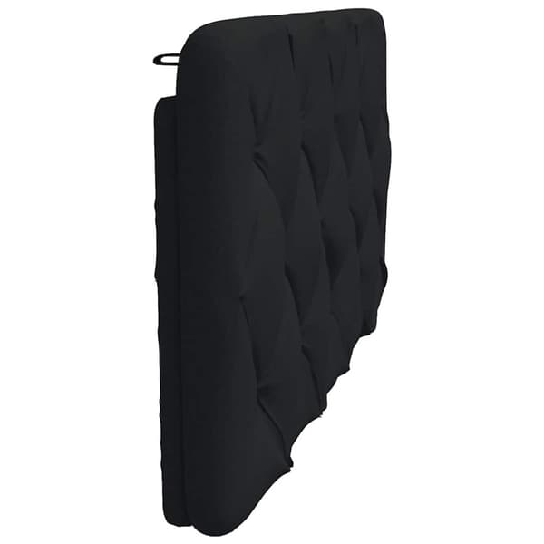 Headboard Cushion Black 100 cm Fabric